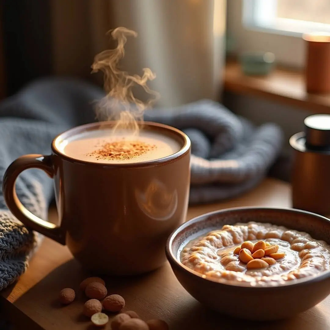 Warmer Snickers-Protein-Cocoa mit Porridge - fitgrade.ch