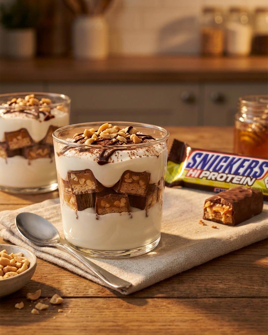 Protein-Schoko-Erdnuss-Dessert im Glas - fitgrade.ch