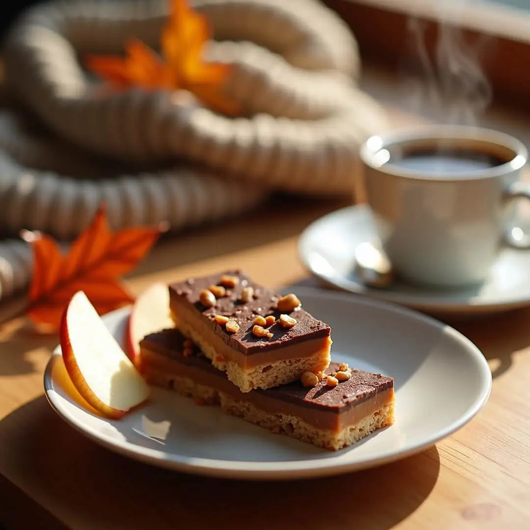 Protein-Mini-Dessertteller mit Riegel und Apfel - fitgrade.ch