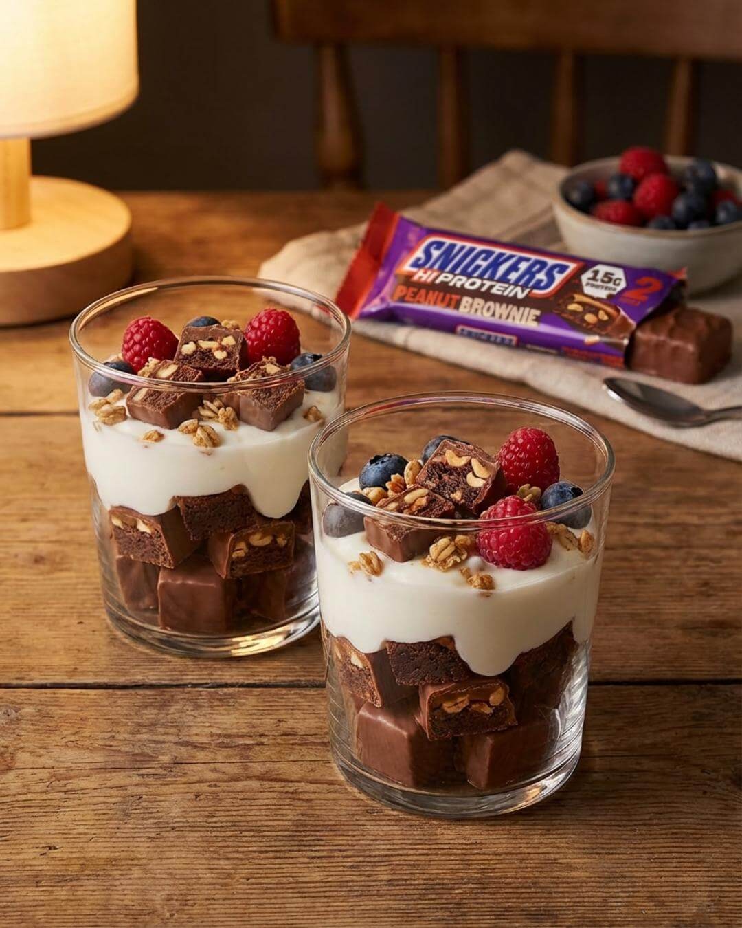 Protein-Brownie-Becher im Glas - fitgrade.ch