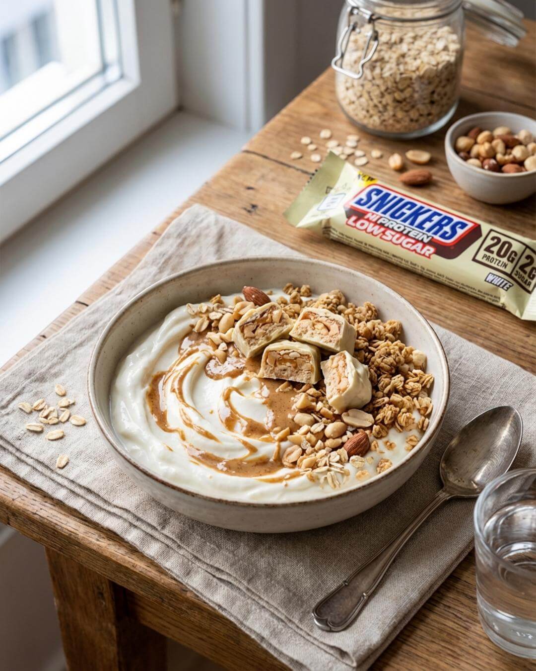 White-Protein-Snickers-Bowl - fitgrade.ch