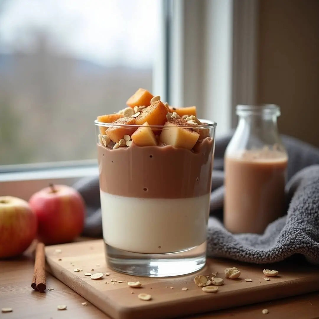Warmes Protein-Twix-Dessert im Glas - fitgrade.ch