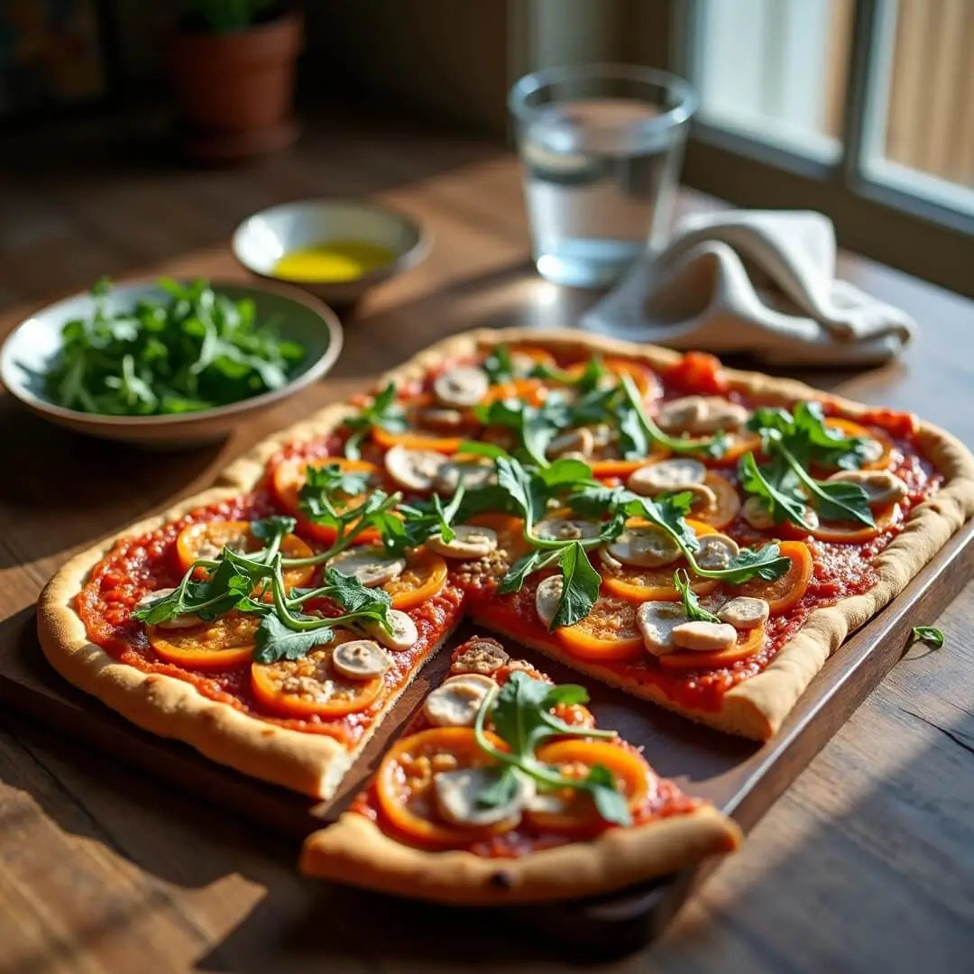 Herbstlich‑winterliche Protein‑Pizza vom Blech - fitgrade.ch