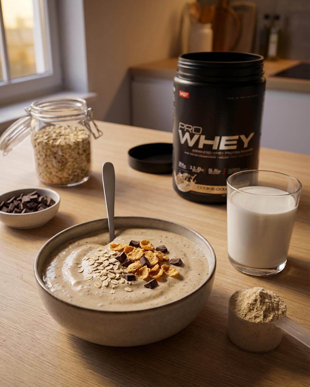 Cremige Cookie-Dough-Proteinbowl - fitgrade.ch