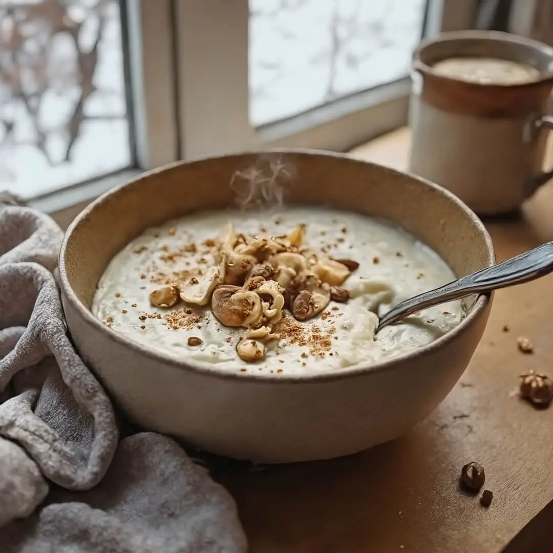Warme winterliche Rice-Pudding-Energy-Bowl - fitgrade.ch