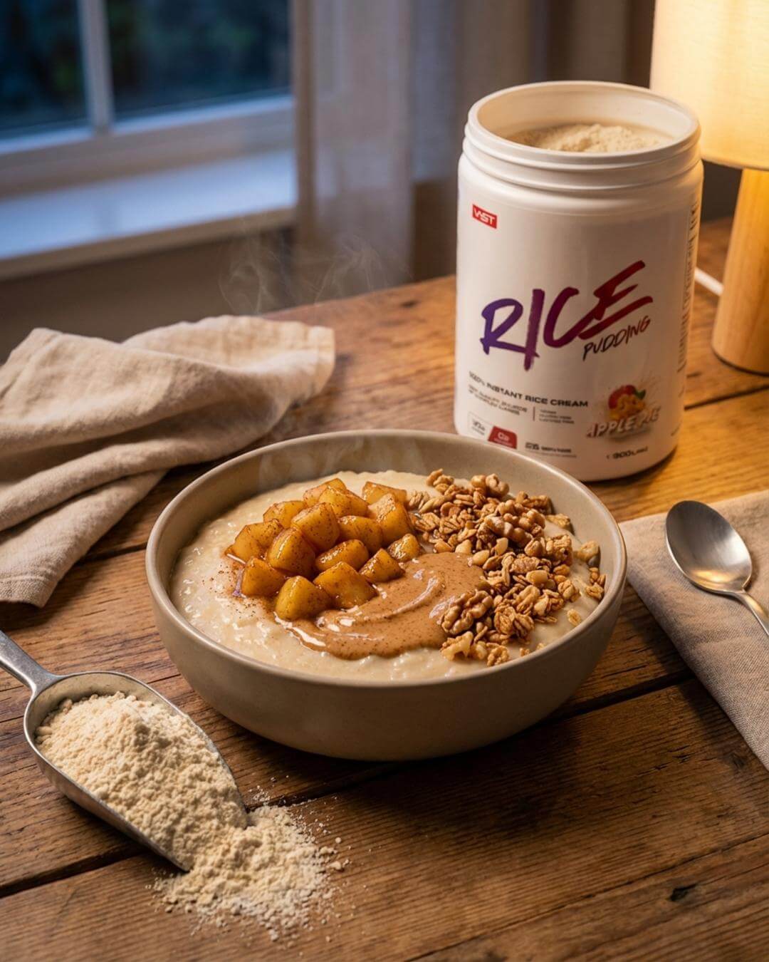 Warmer Apple-Pie-Rice-Pudding - fitgrade.ch