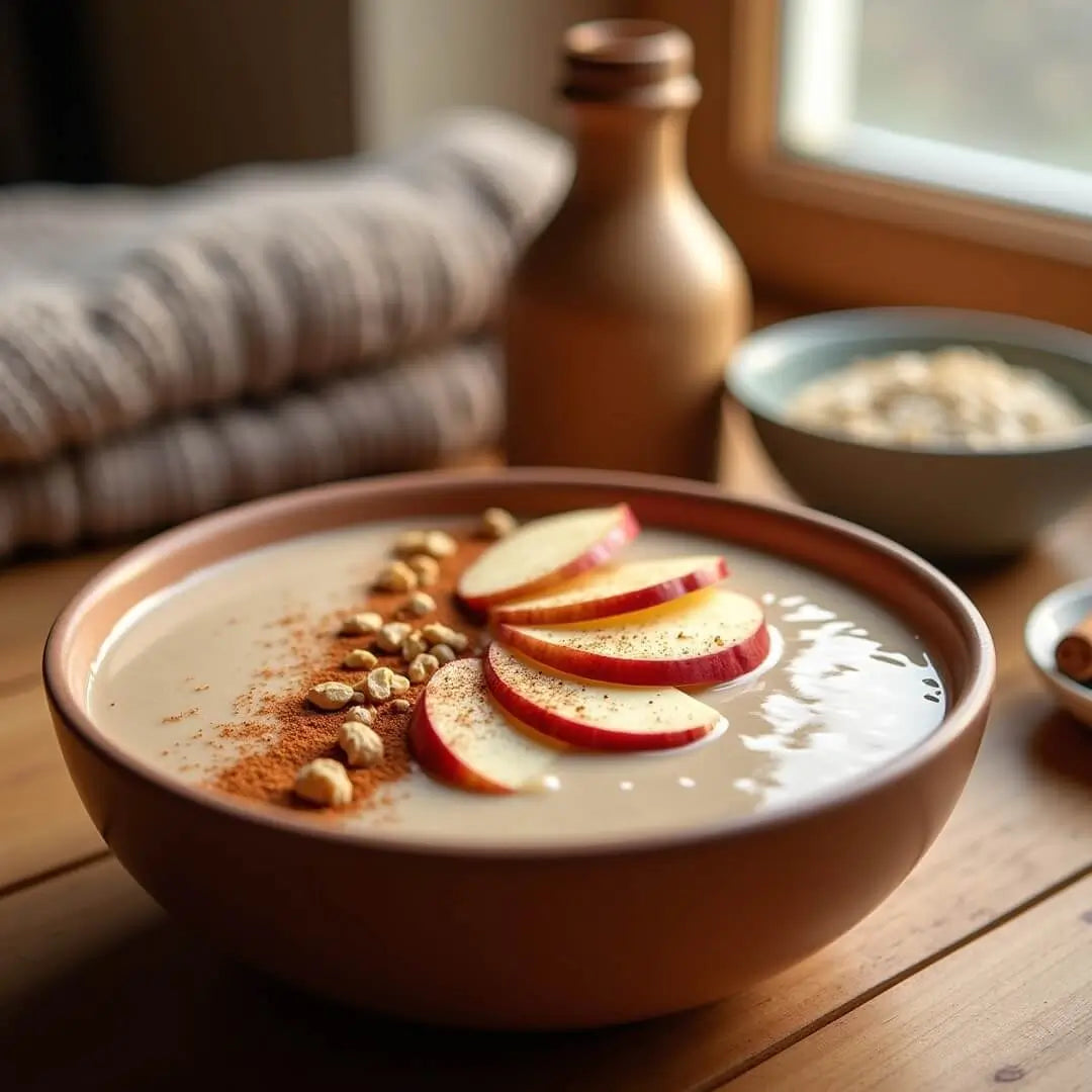 Cremige Protein-Apfel-Zimt-Bowl mit Whey - fitgrade.ch